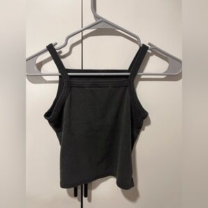 Groceries Black Ribbed Tank Top